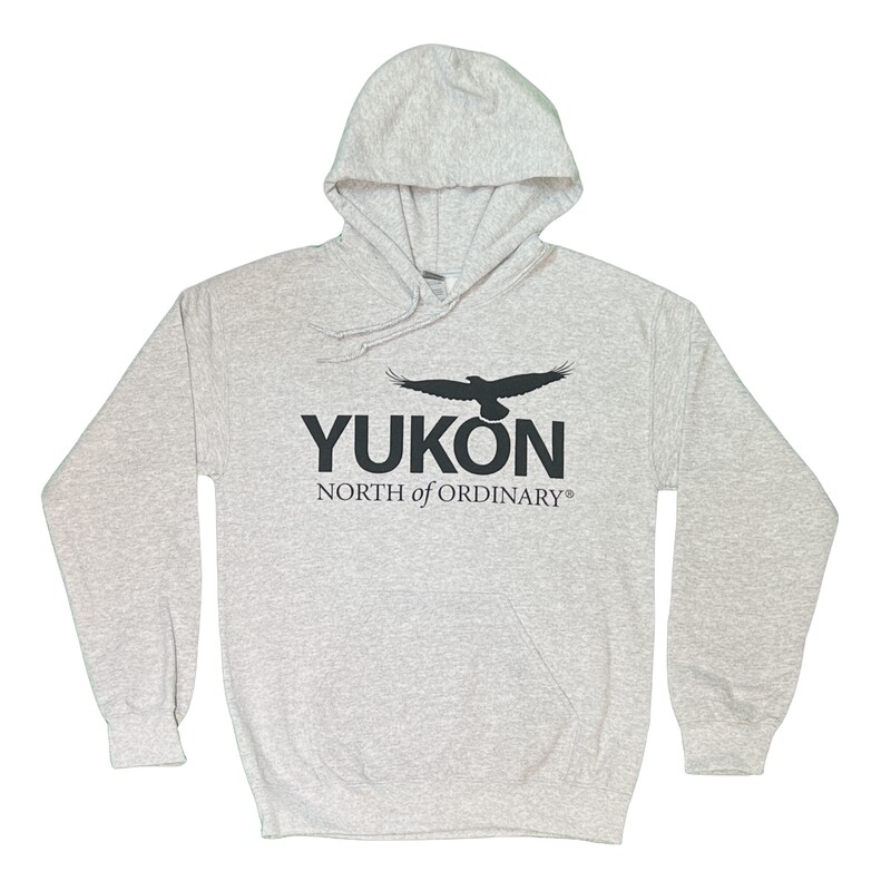 Unisex YNO Hoodie - Sports Grey Logo Black