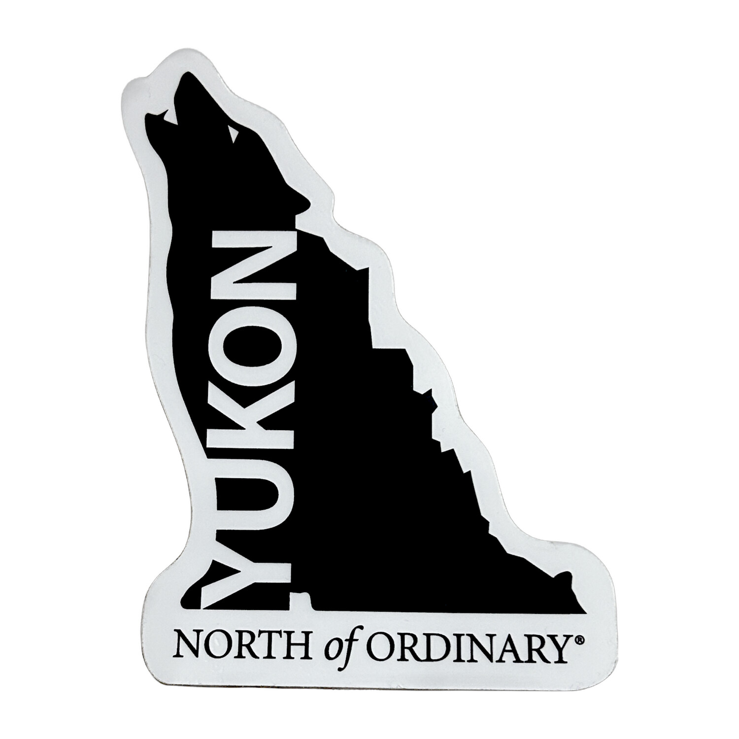 Wolf Map Sticker - Small