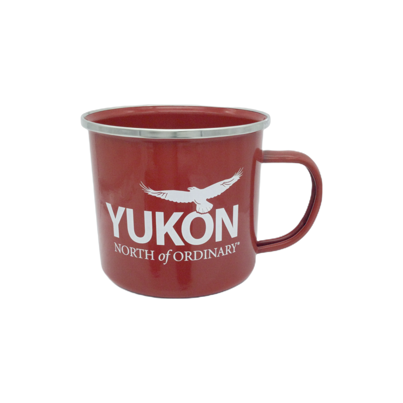 Camping Steel Coffee Mug - Red