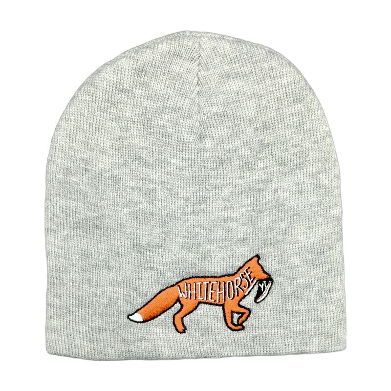 Beanie Fox&amp;Shoe Toque - Light Grey