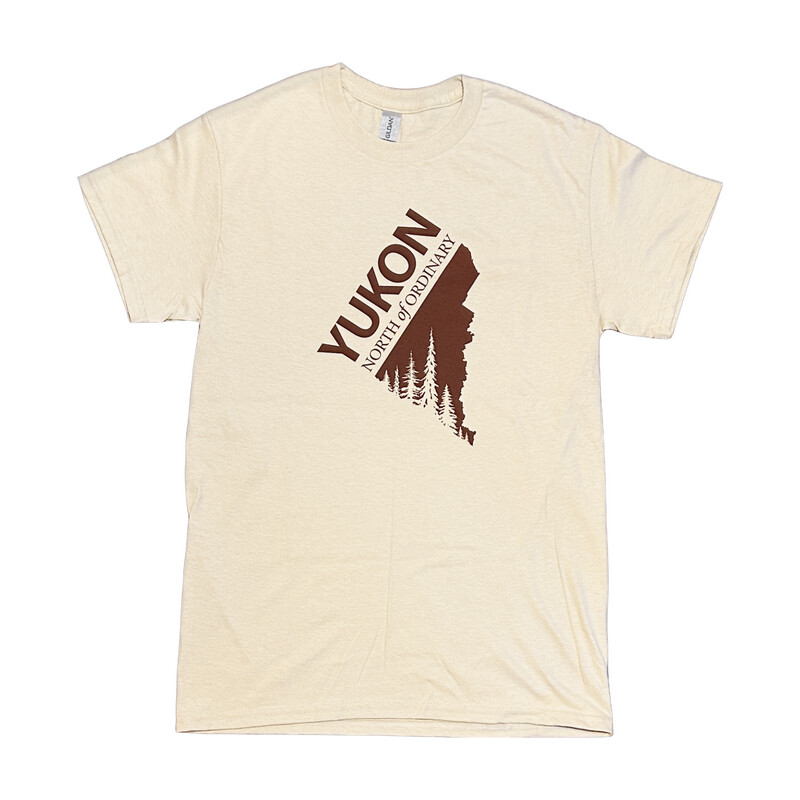 Unisex YNO Map Trees T-Shirt - Tan