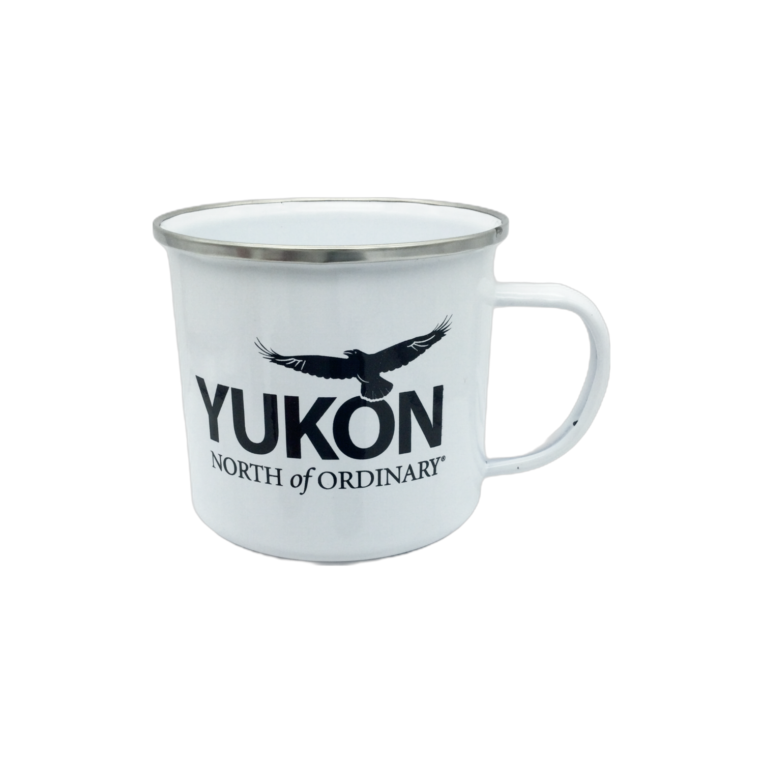 Camping Steel Coffee Mug - White