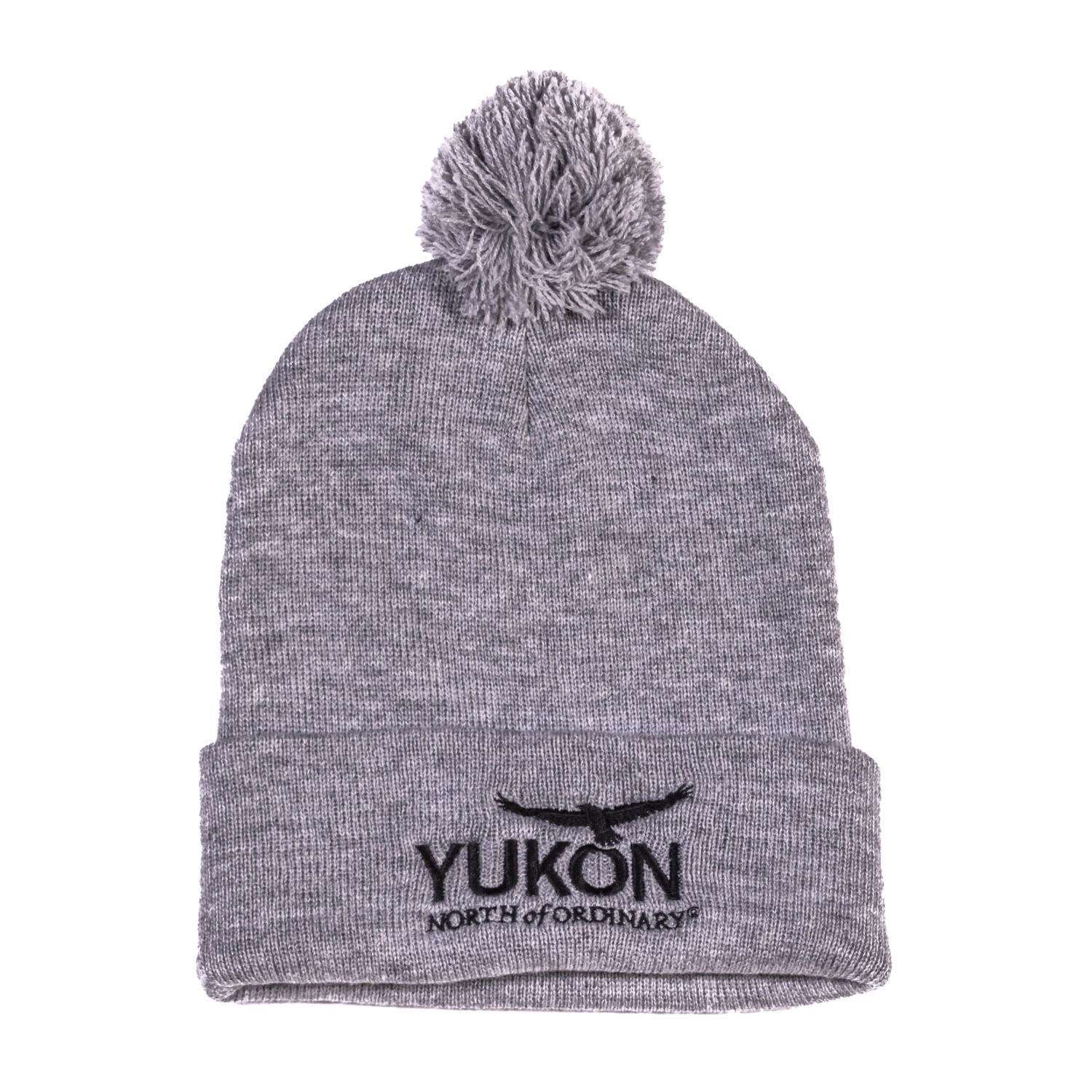 Cuff Pom Pom YNO Toque - Light Grey
