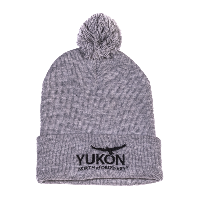 Cuff Pom Pom YNO Toque - Light Grey