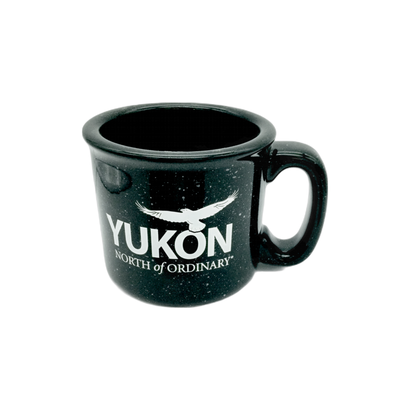 Campfire Enamel Coffee Mug - Black