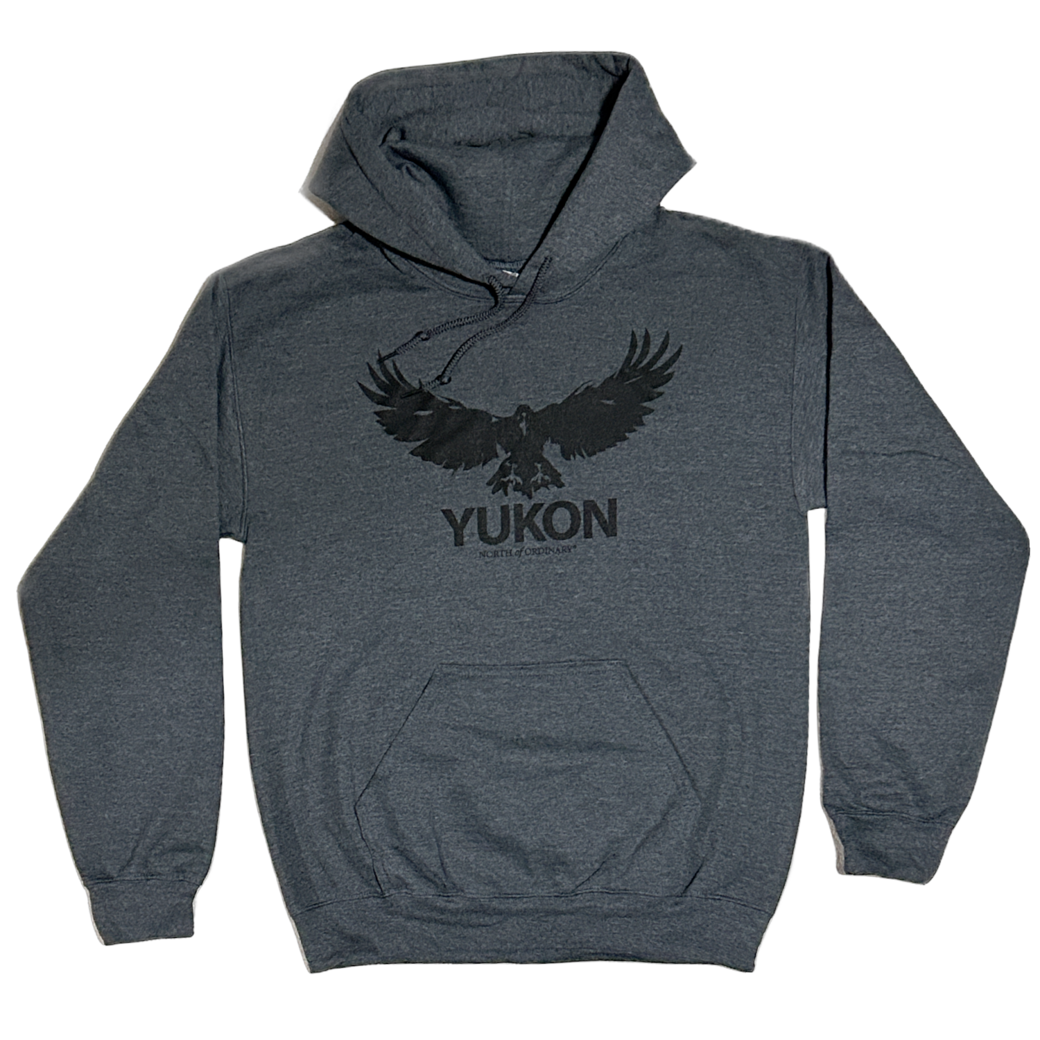 Unisex Flying Raven Hoodie - Charcoal