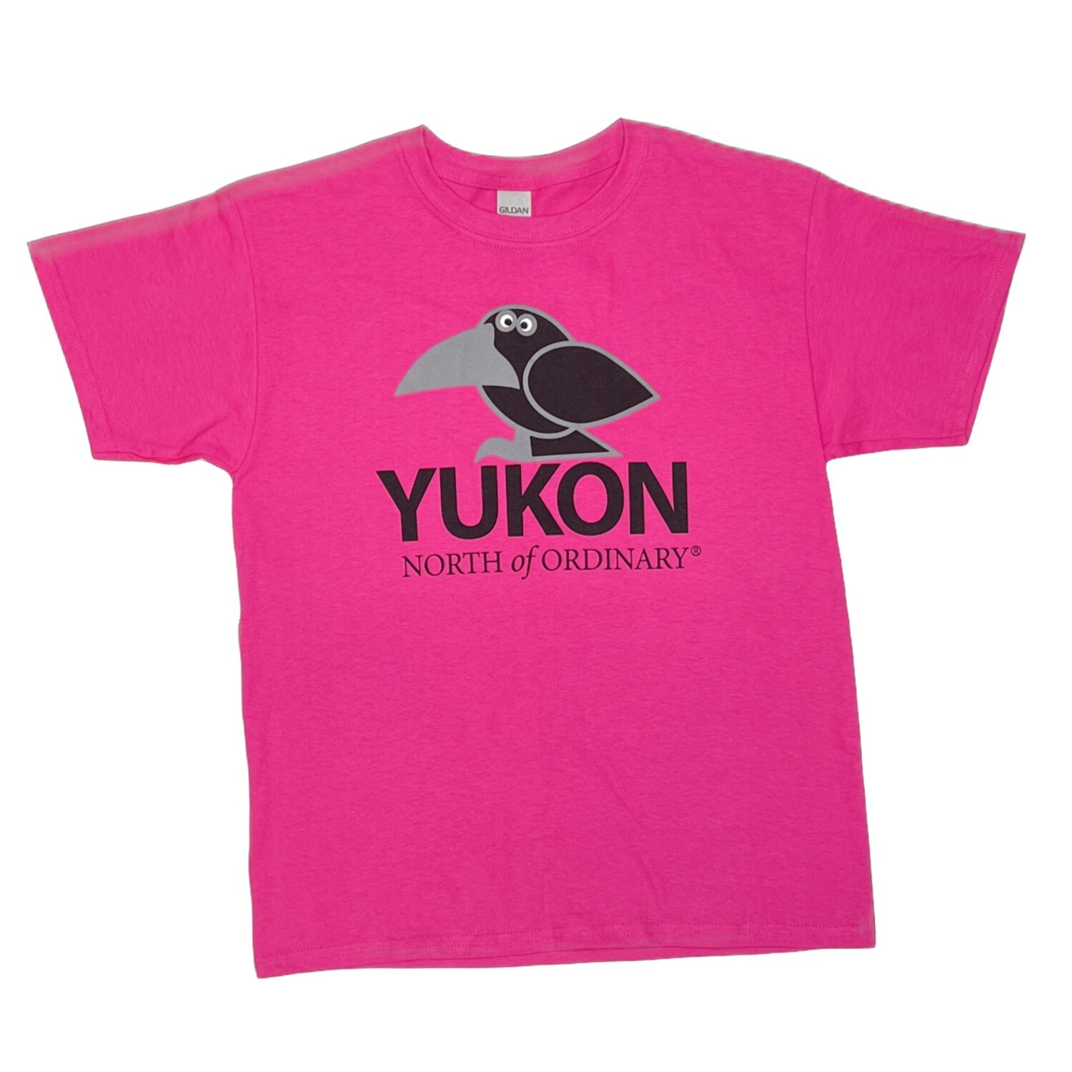 Unisex Cartoon Raven T-Shirt - Pink