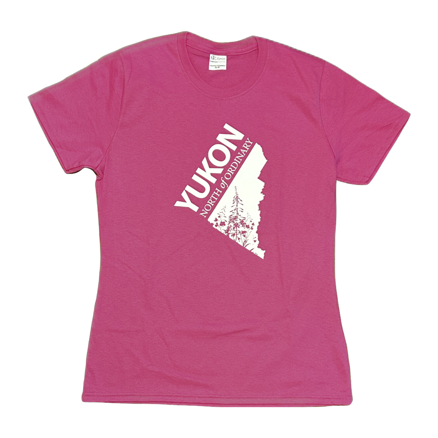 Women&#39;s YNO Map Fireweed T-Shirt - Pink