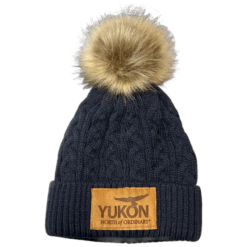 Knitted Pom Pom YNO Toque - Navy Blue