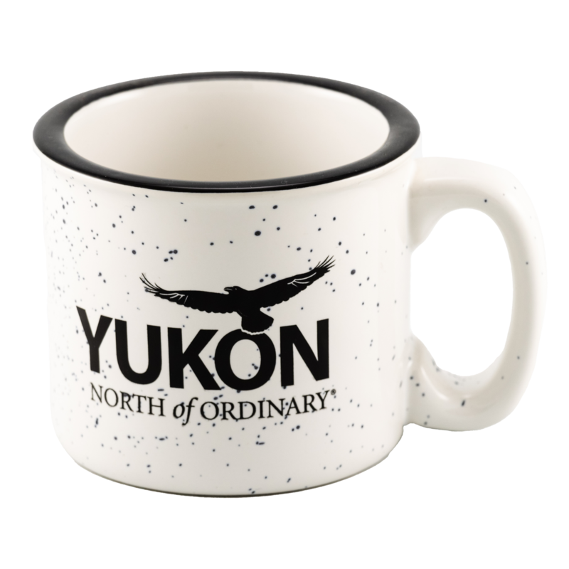 Campfire Enamel Coffee Mug - White