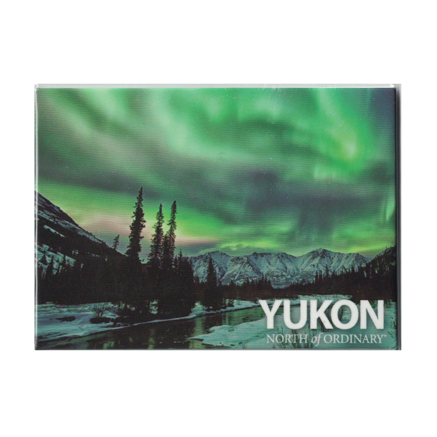 Scenery Aurora Mountains Magnet