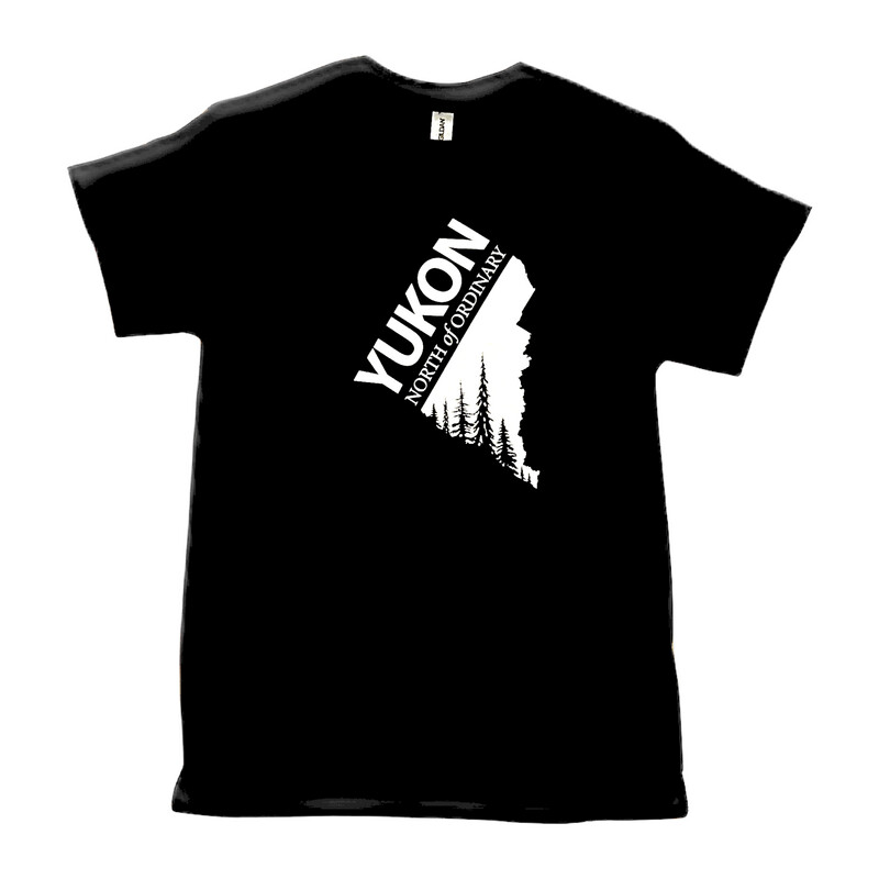 Unisex YNO Map Trees T-Shirt - Black