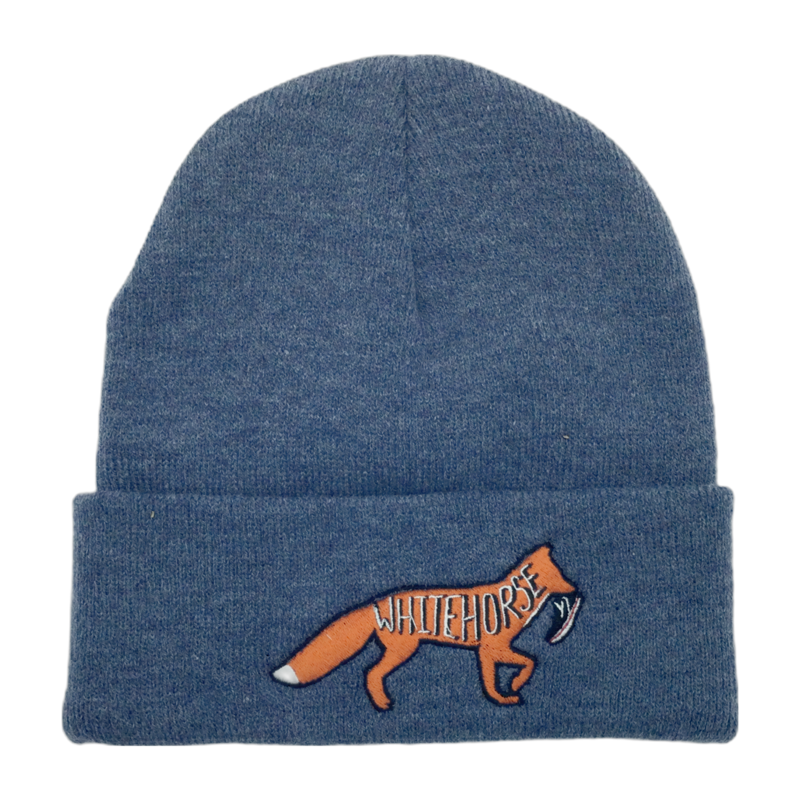Cuff Fox&amp;Shoe Toque - Heather Blue