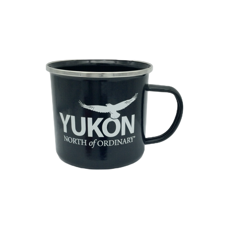 Camping Steel Coffee Mug - Black