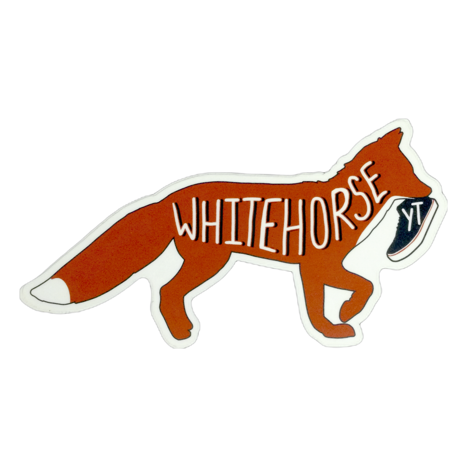 Fox &amp; Shoe Sticker - Large