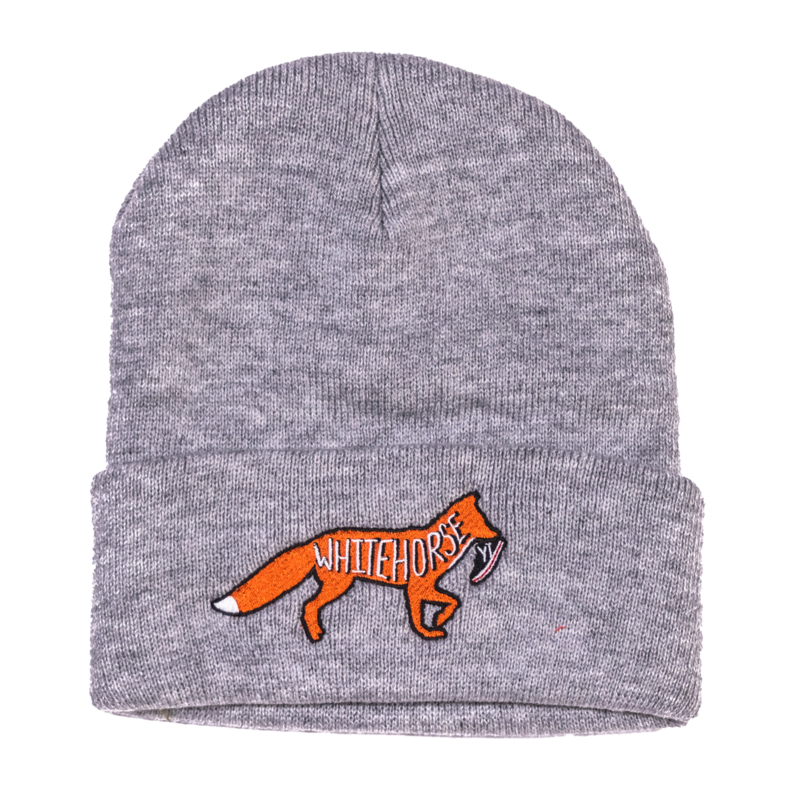 Cuff Fox&amp;Shoe Toque - Light Grey