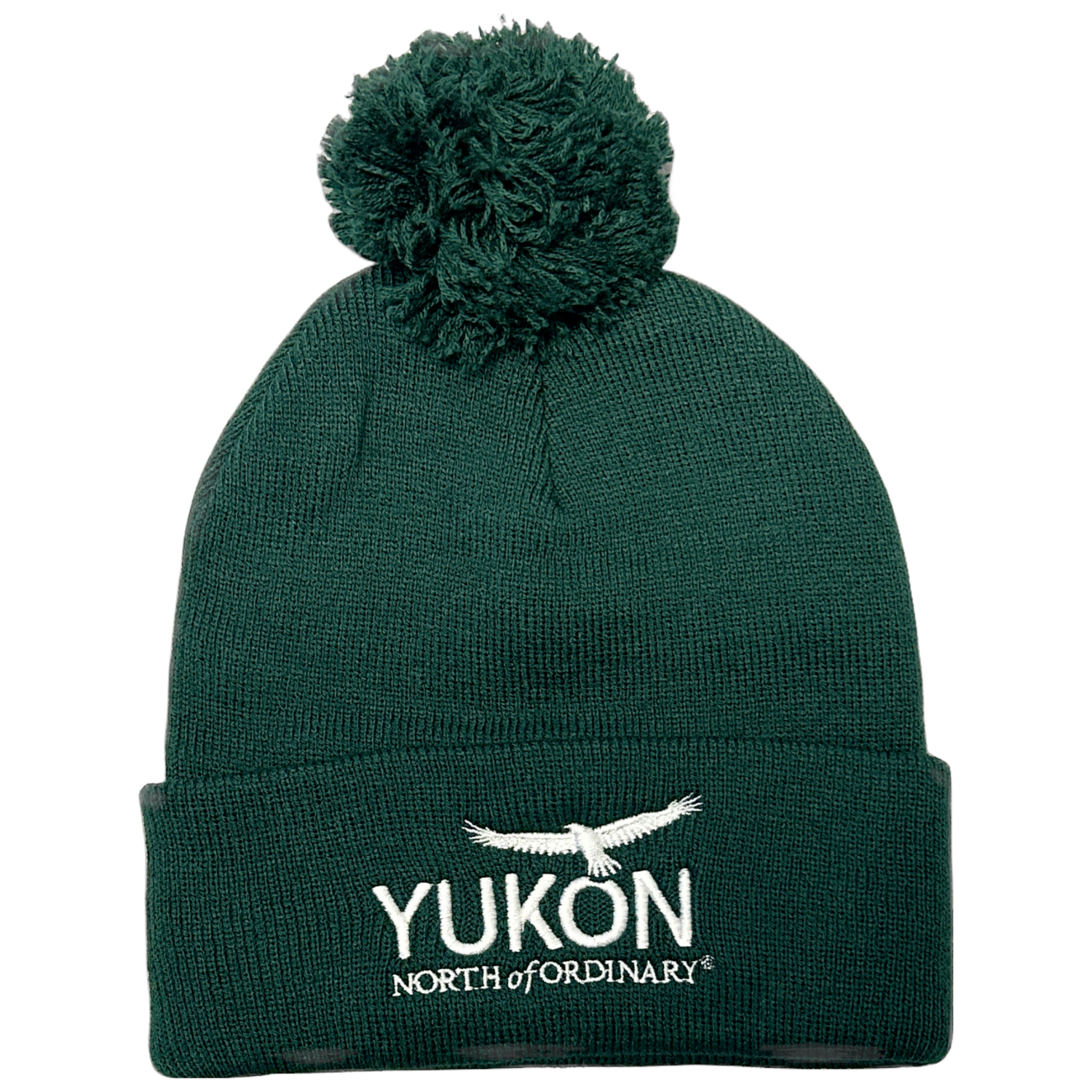 Cuff Pom Pom YNO Toque - Forest Green