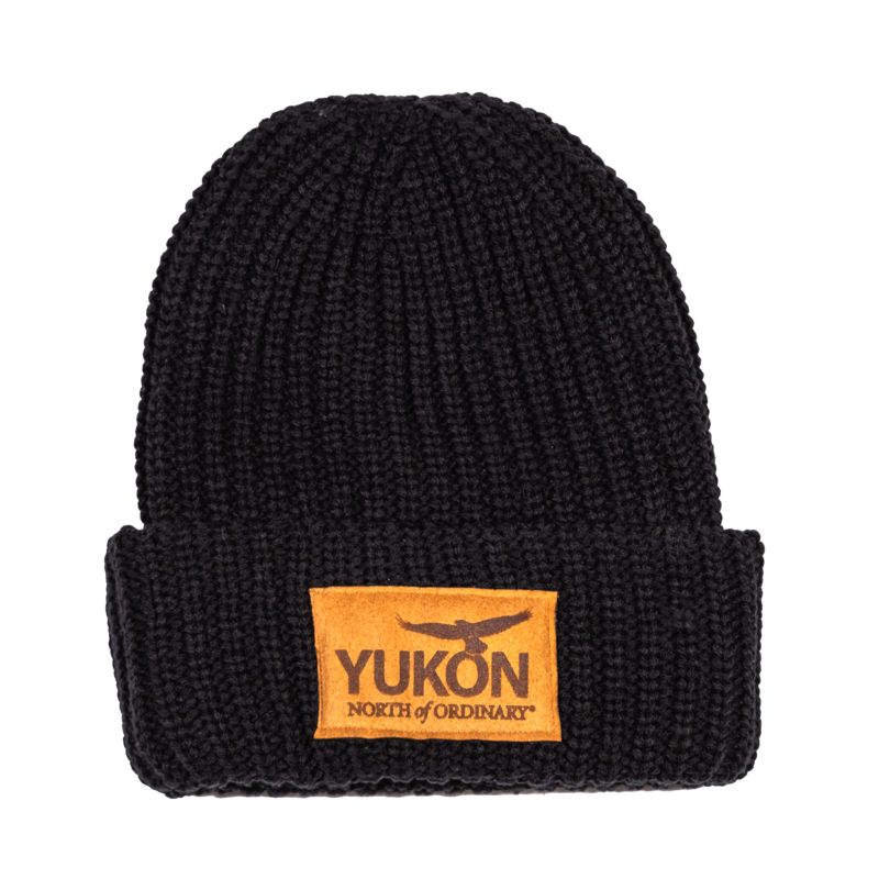 Knitted Chunky YNO Toque - Black