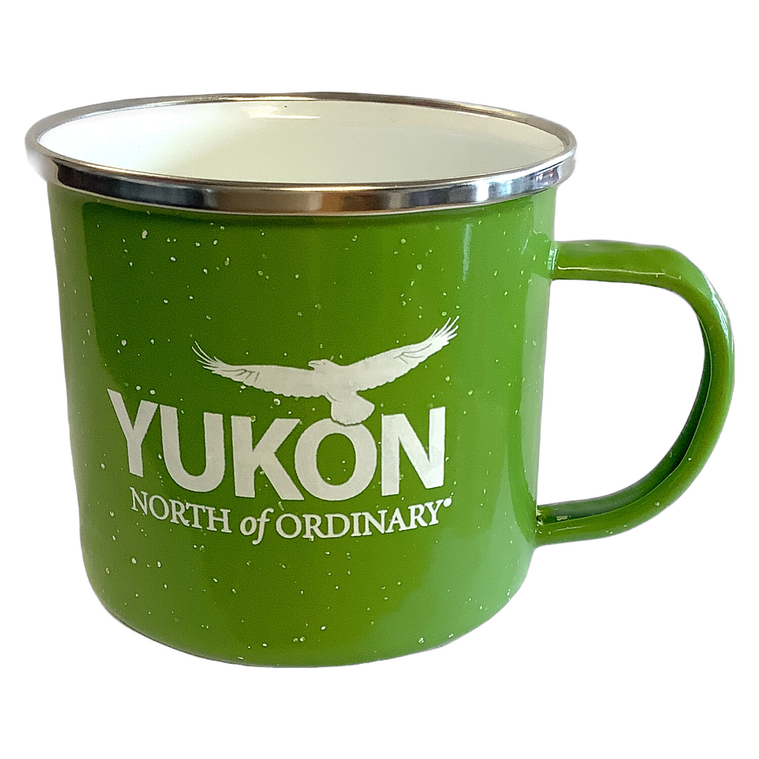 Camping Steel Coffee Mug - Lime Green