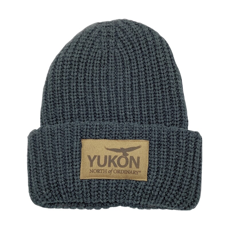 Knitted Chunky YNO Toque - Grey