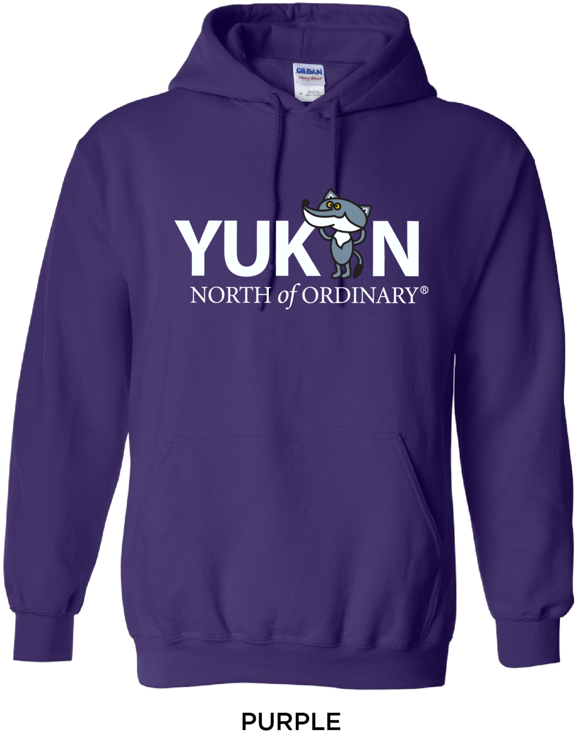 Youth Cartoon Wolf Hoodie - Purple*