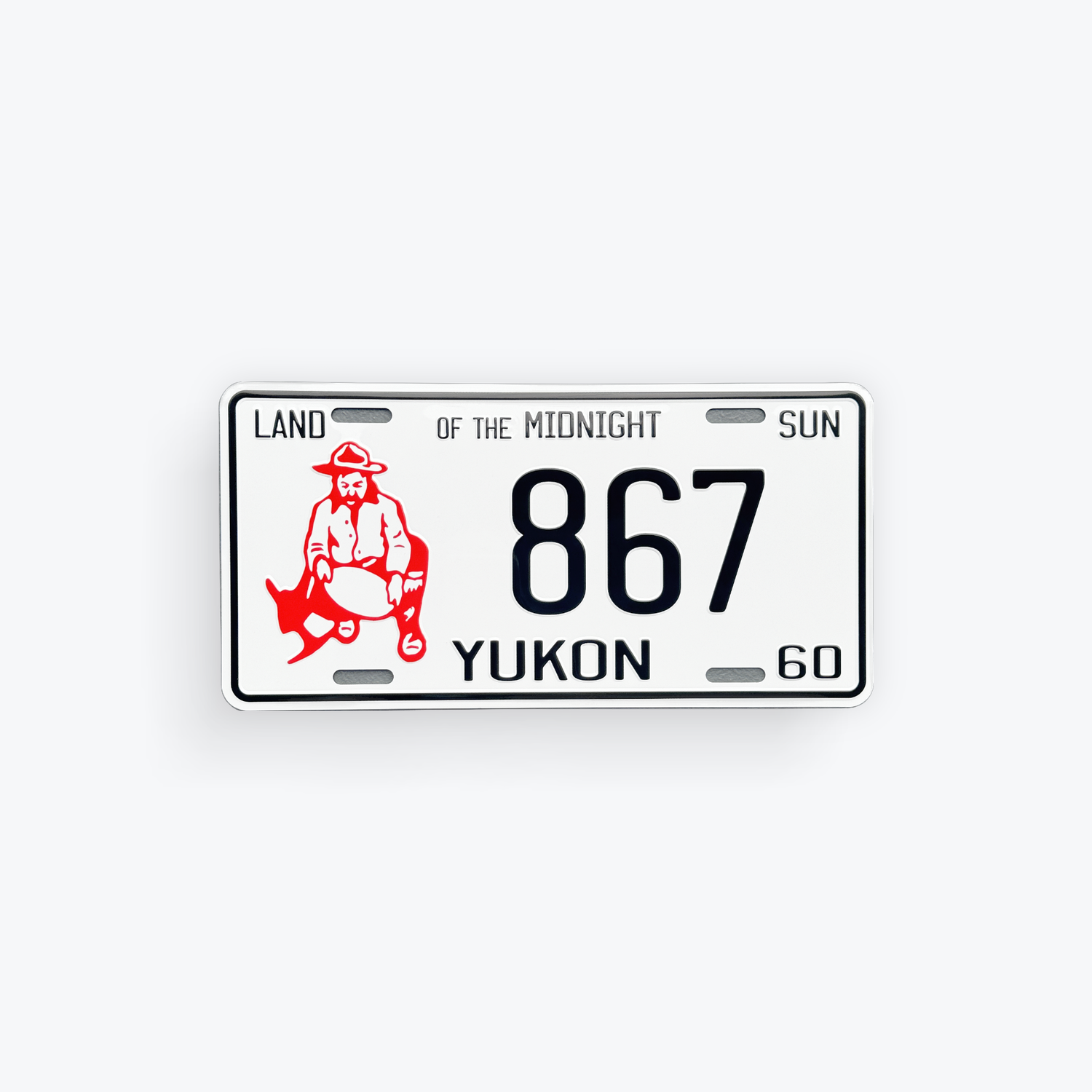 License Plate Large Reproduction 1960