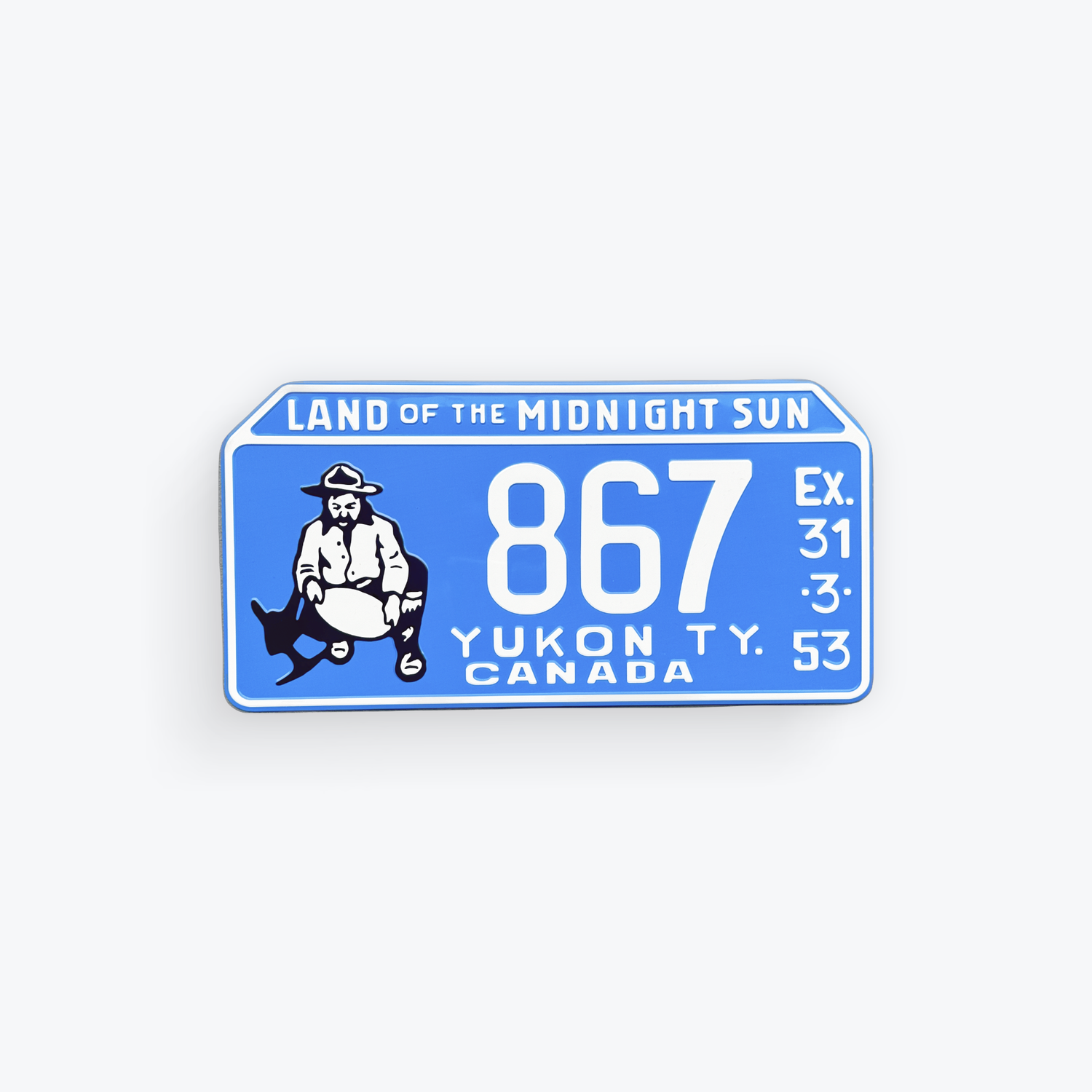 License Plate Large Reproduction 1953