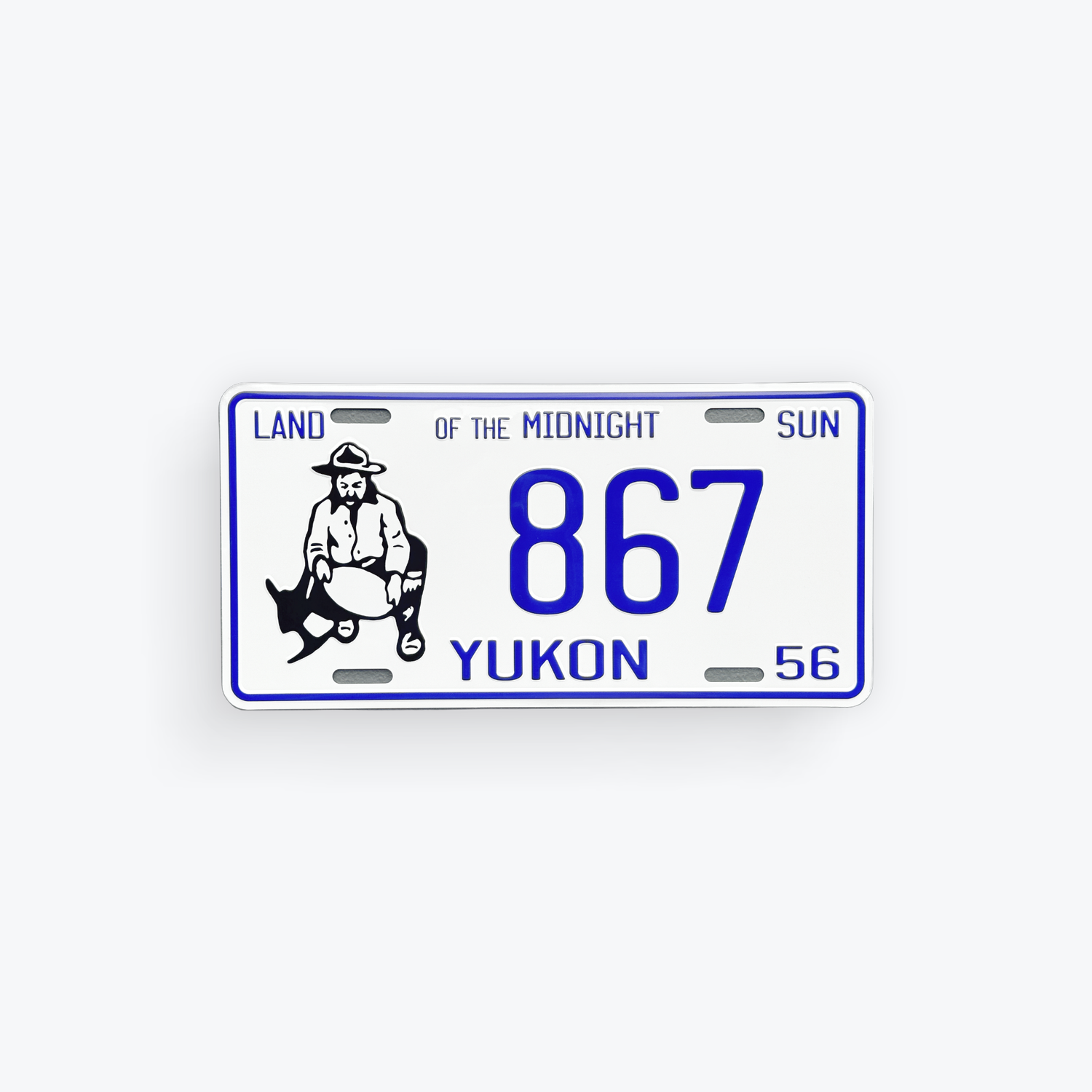 License Plate Large Reproduction 1956