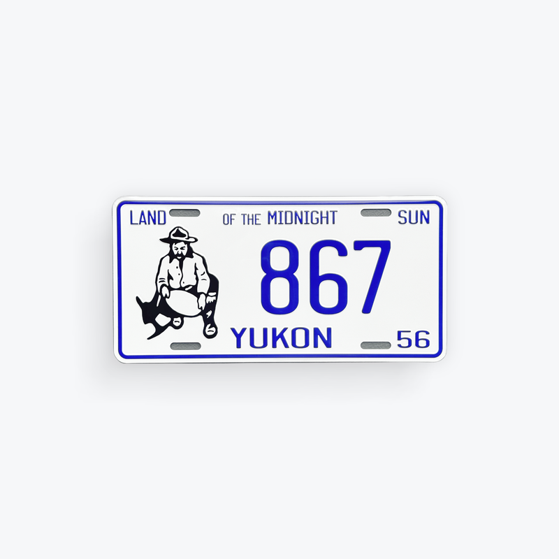 License Plate Large Reproduction 1956
