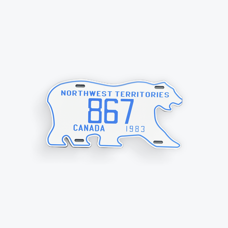 License Plate Large Reproduction - NWT 1983