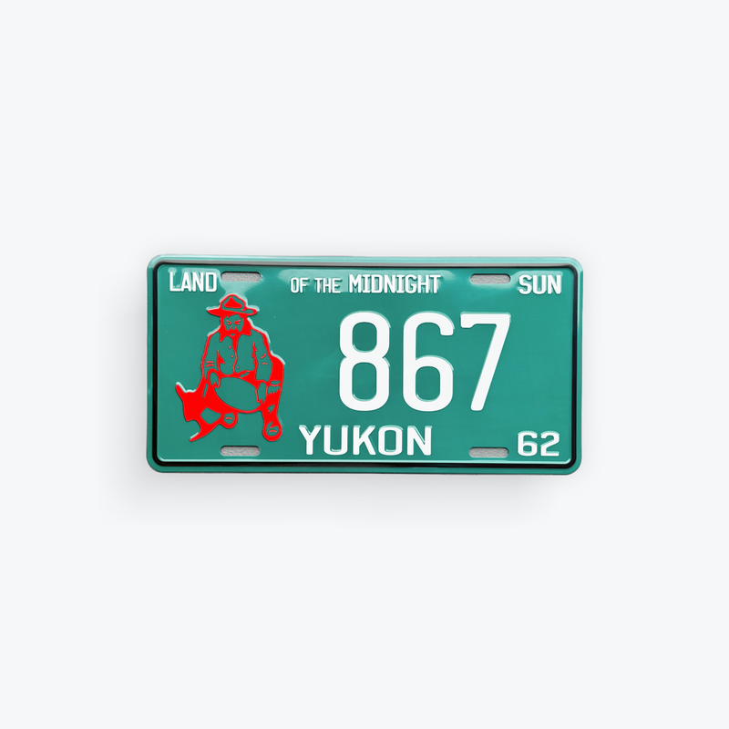 License Plate Large Reproduction 1962