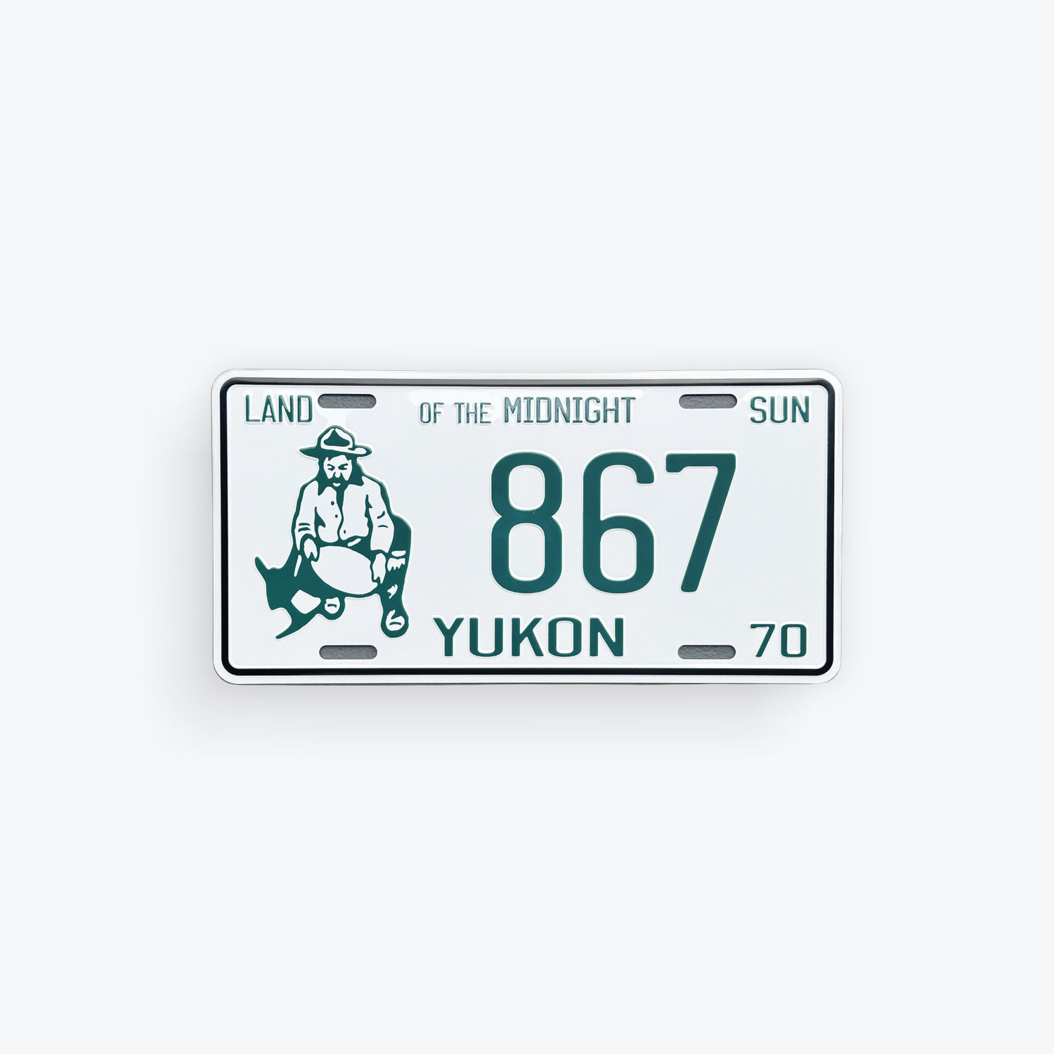 License Plate Large Reproduction 1970