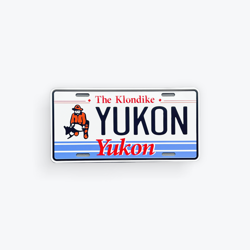 License Plate Large Reproduction Yukon Current