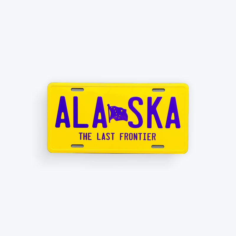 License Plate Large Reproduction - Alaska