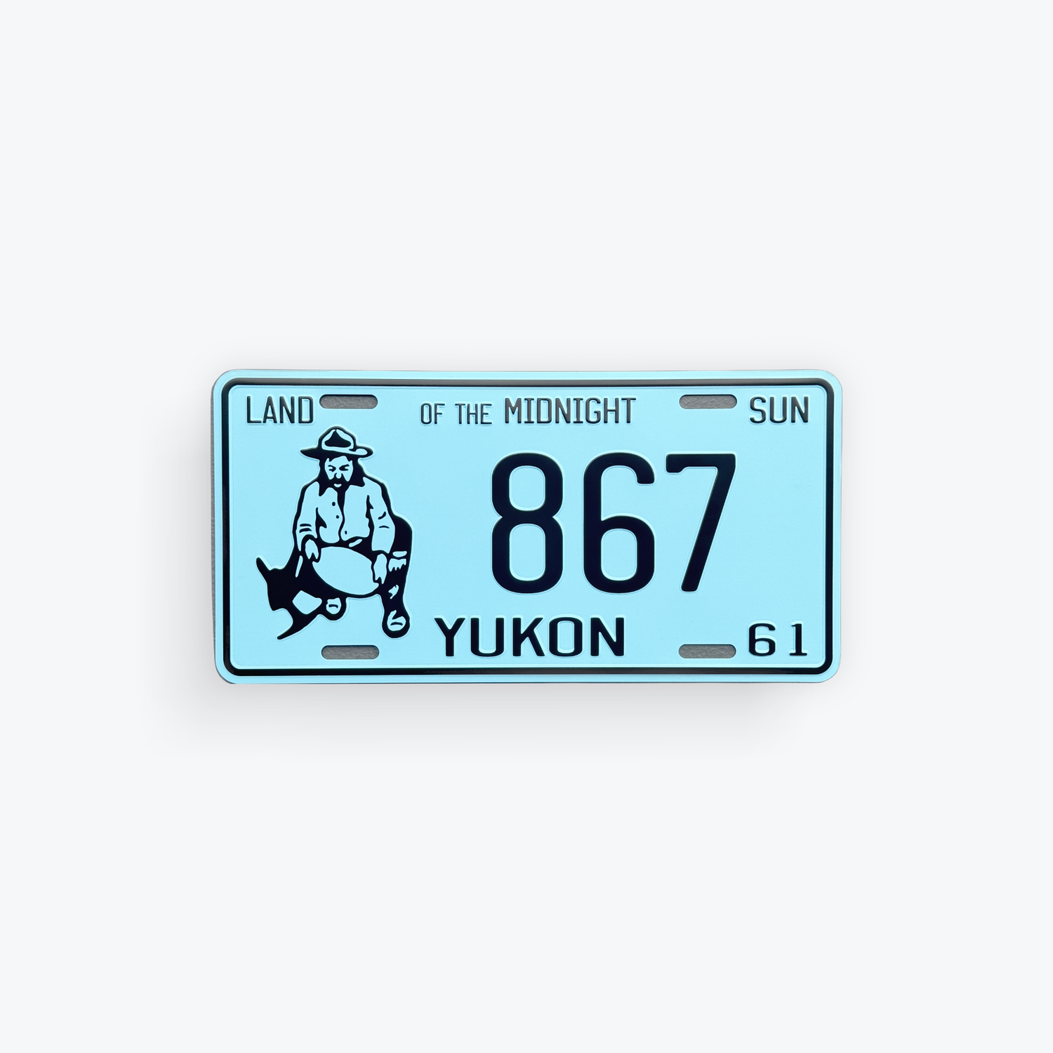 License Plate Large Reproduction 1961