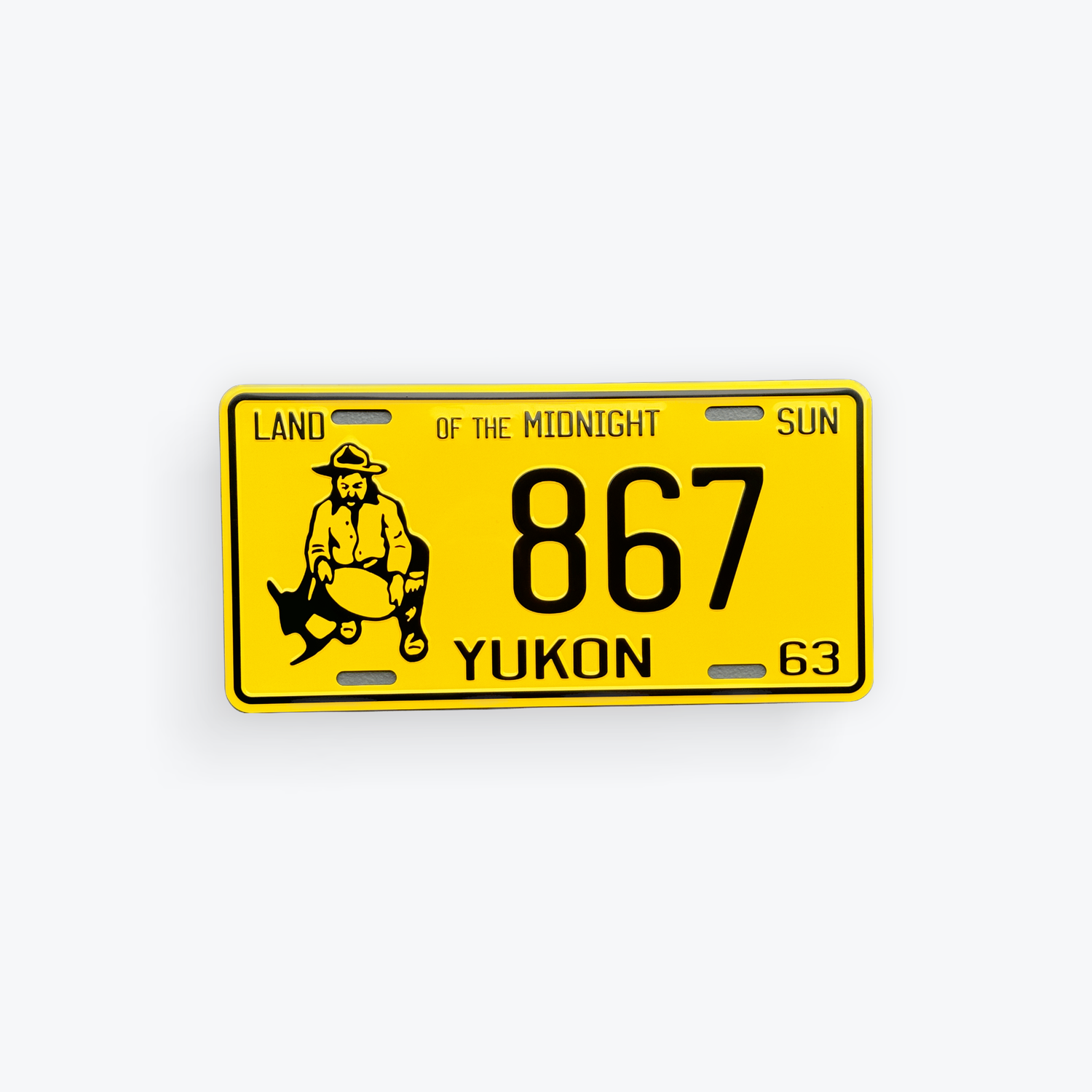License Plate Large Reproduction 1963