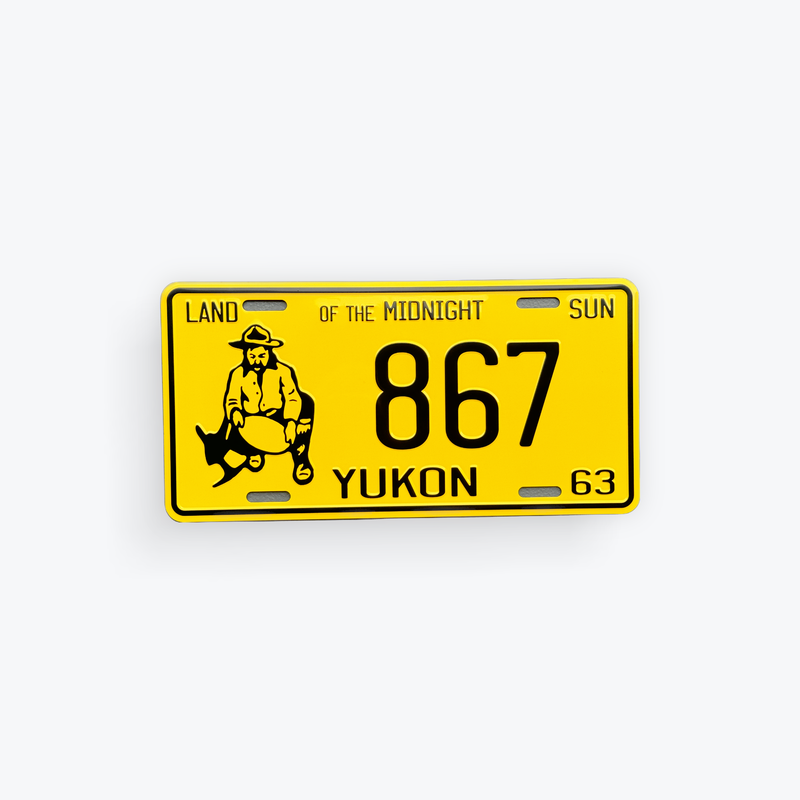 License Plate Large Reproduction 1963