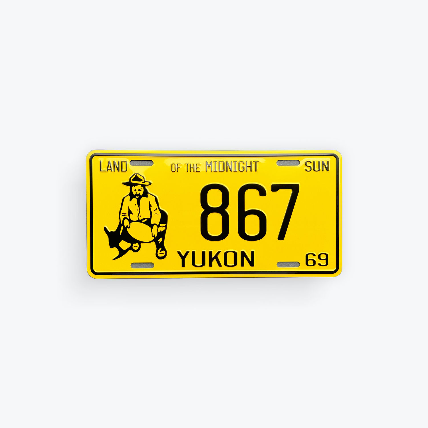License Plate Large Reproduction 1969