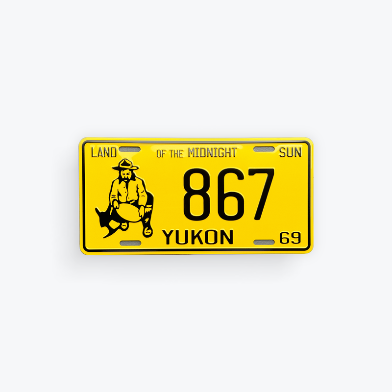 License Plate Large Reproduction 1969