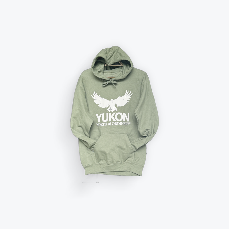 Unisex Hoodie - Wide Wing - Army Green