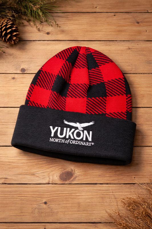 Plaid Knit Toque — Yukon Classic