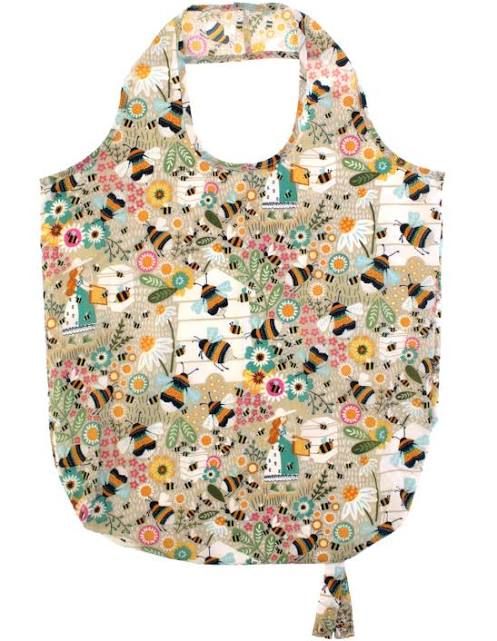 Foldable Medium Tote Bag — Ulster Weavers, Design (UW): Bee Keeper