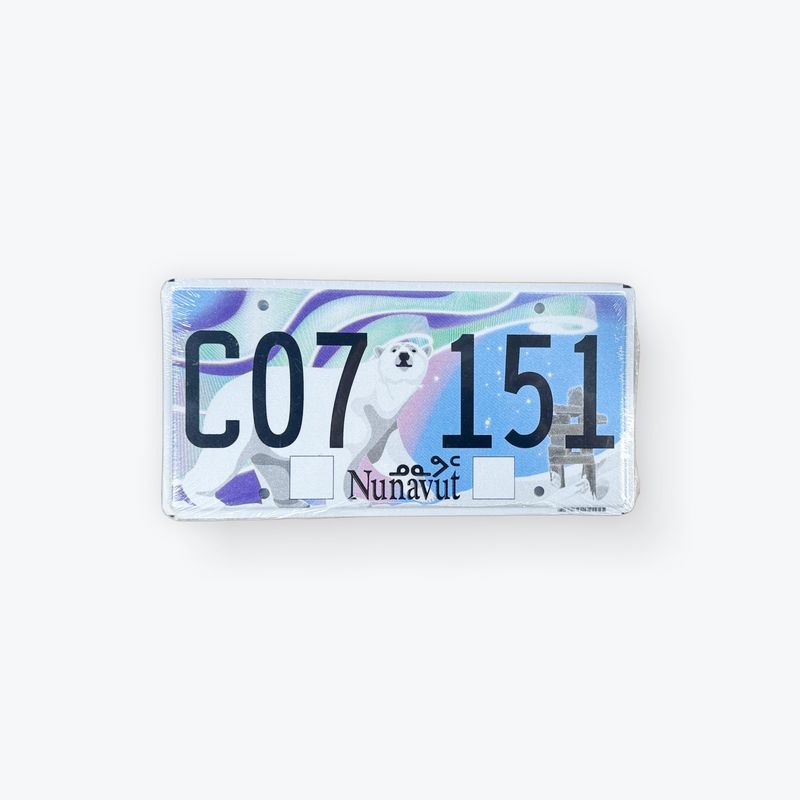 Nunavut License Plate