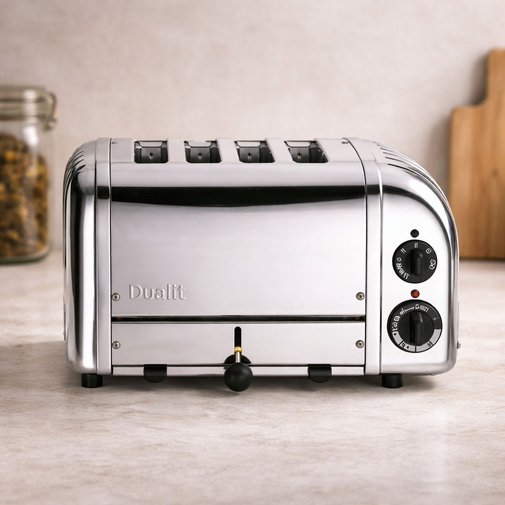 Dualit Classic Toaster – 4 Slice – Polished Chrome (Handbuilt in UK)