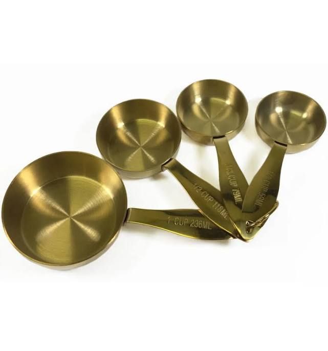 Measuring Cups 4/ST Gold, Maison Plus
