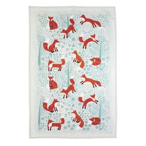 Foraging Fox, Tea Towel, Ulster Weavers
