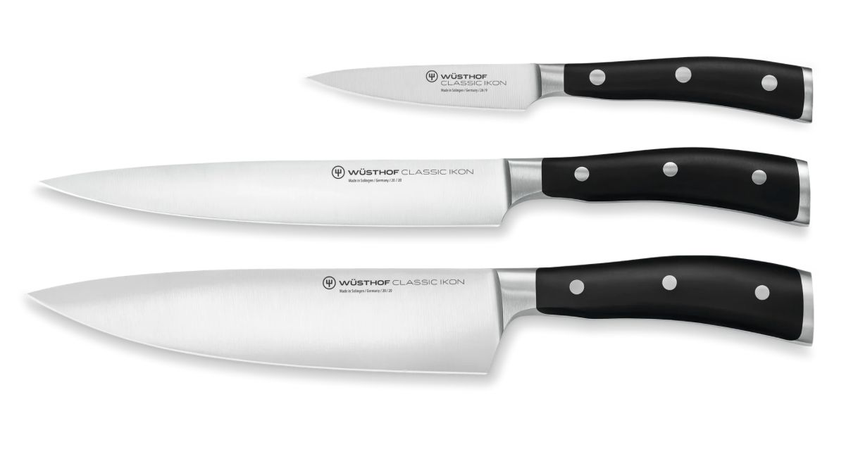 New Wusthof Classic Ikon Knife Set 3PCE