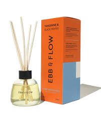 Luxury Reed Infuser - Ebb and Flow, Ebb and Flow Incense: Tangerine Black Pepper