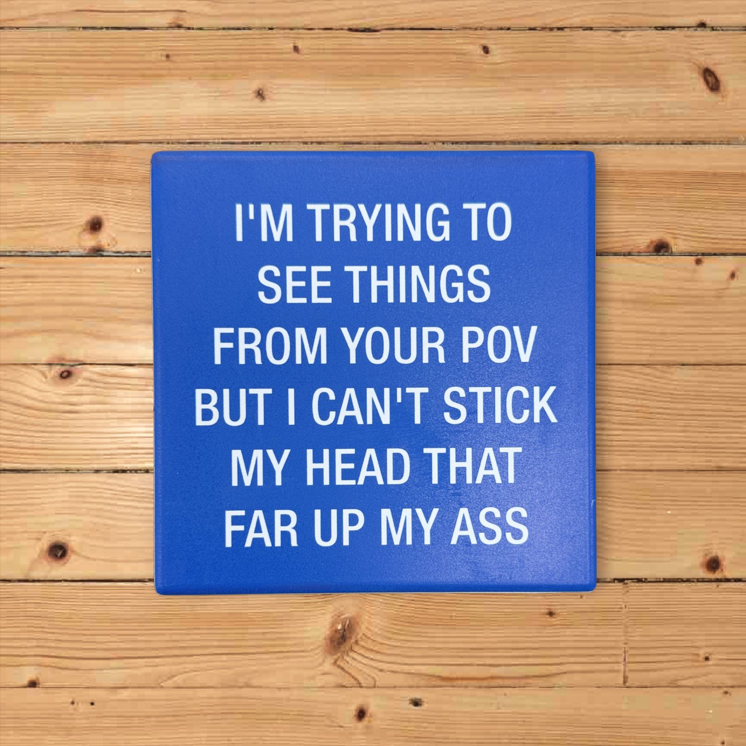 Stone Coasters - About Face Designs, About Face Designs: Shut Up Liver