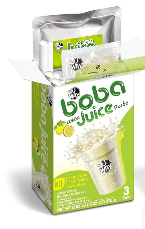 Boba Juice Puree Instant Boba Kit - 3 Servings -  J Way